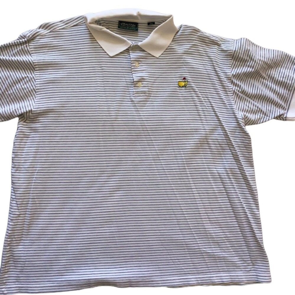 Master's Collection stripe Golf polo shirt short sleeve Augusta National Golf XL